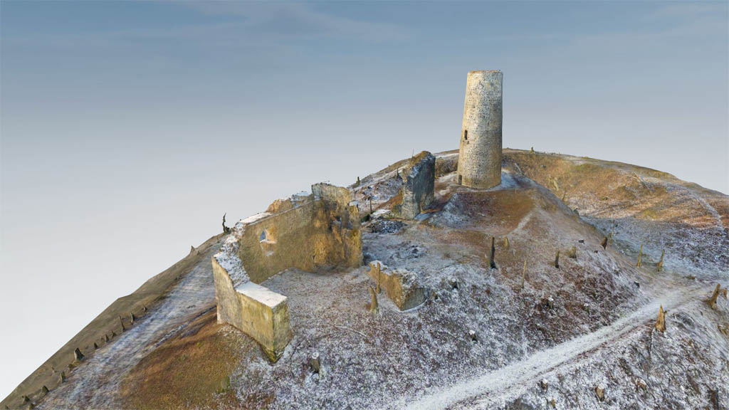 3D model hradu Volfštejn